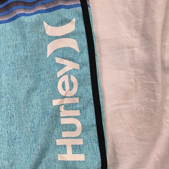 Hurley Phantom Mens 32 Blue Black Board Shorts Lightweight Surf Swimwear Casual - Picture 4 of 10